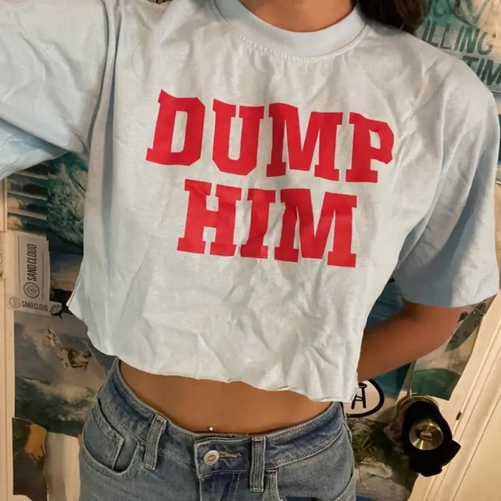 Call Her Daddy Barstool Britney Spears “Dump Him” crop top, size small.